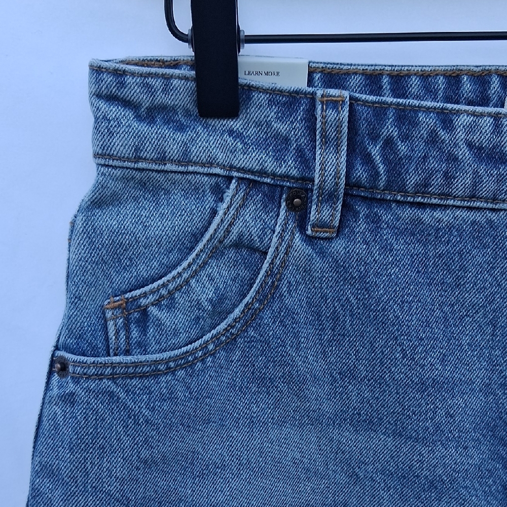 ROLLA'S 90's Relaxed Mid Rise Denim Shorts 26 River Blue - Picture 2 of 7
